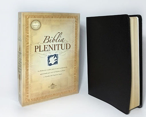 Biblia de Estudio Plenitud RVR 1960, Tamaño Personal, imitación piel negra