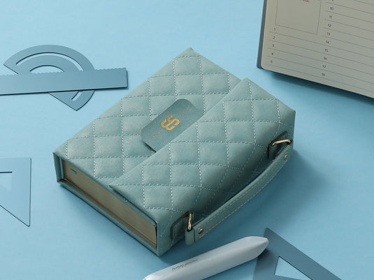 Biblia cartera RV1960 con broche magnético, imitación piel turquesa