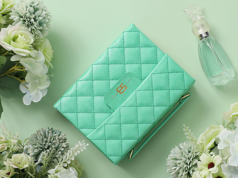 Cargue la imagen en el visor de la galería, Biblia cartera RV1960 con broche magnético, imitación piel verde menta
