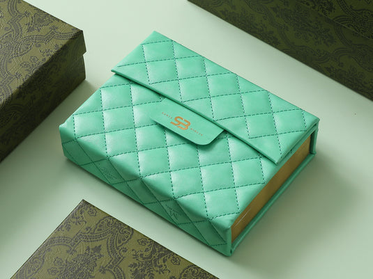 Biblia cartera RV1960 con broche magnético, imitación piel verde menta