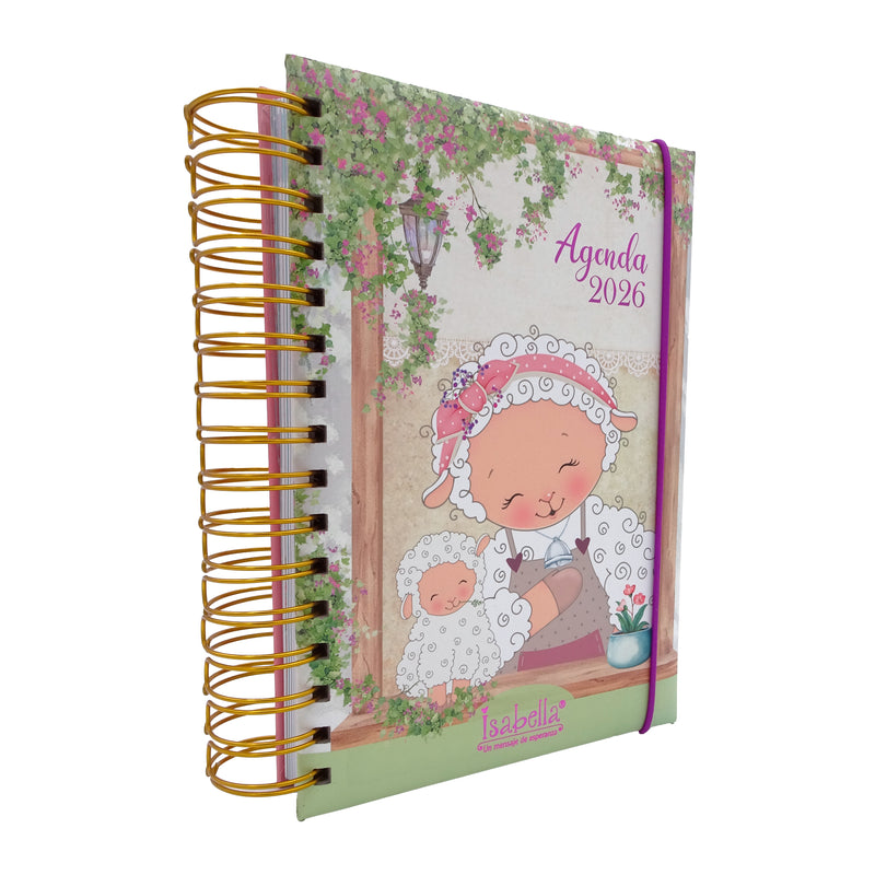 Cargue la imagen en el visor de la galería, Agenda Isabella 2026 (diseño mamá con bebé oveja)
