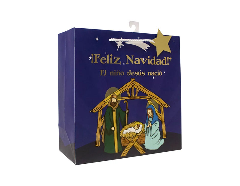 Cargue la imagen en el visor de la galería, Bolsa de regalo grande ¡Feliz Navidad! El Niño Jesús Nació

