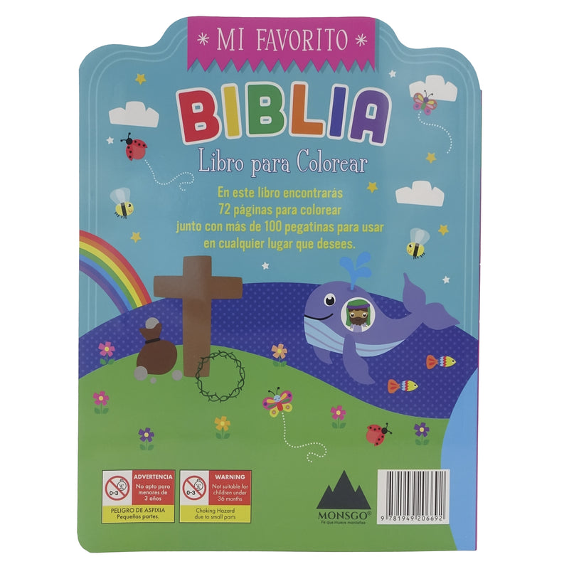 Cargue la imagen en el visor de la galería, Biblia - Libro para colorear con pegatinas
