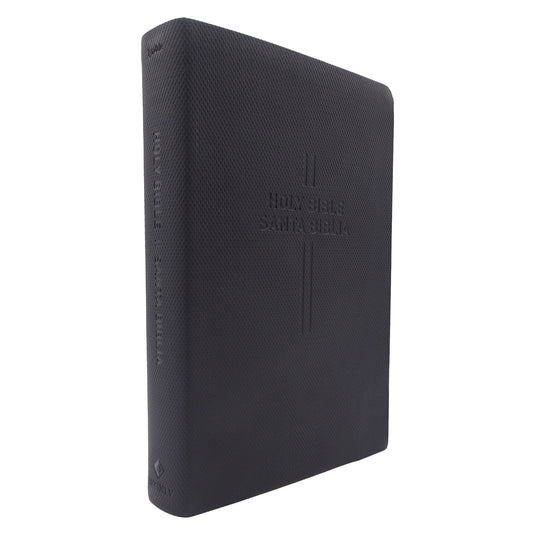 Bilingual Bible / Biblia bilingüe NLT/NTV, imitación piel negro
