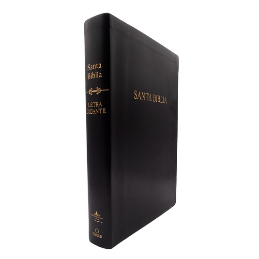 Biblia ultrafina RVR 1960, Letra Súper Gigante, símil piel negra