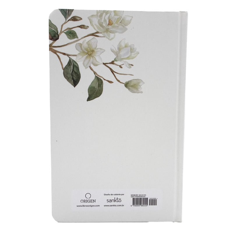 Cargue la imagen en el visor de la galería, Biblia RVR 1960, Letra Grande, Tamaño Manual, tapa dura blanca flores
