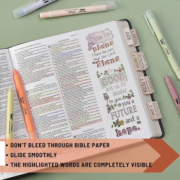 Cargue la imagen en el visor de la galería, Paquete de 8 marcadores de gel para biblia Mr. Pen
