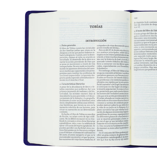 Biblia Hispanoamericana Edición de Estudio (color azul)