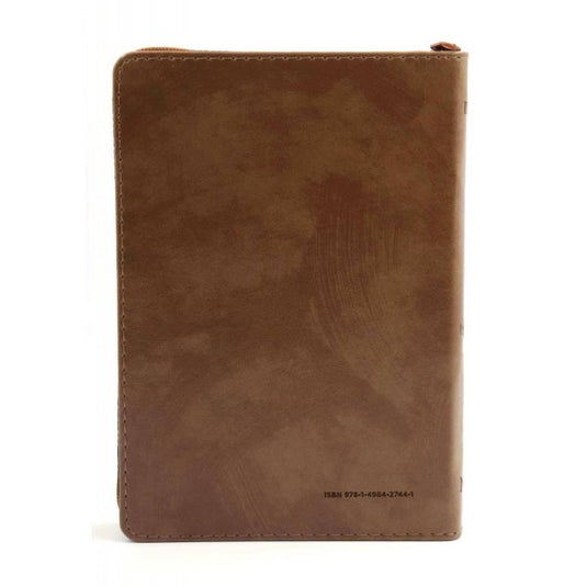 Santa Biblia NTV, Edición compacta con zíper (SentiPiel Café latte)