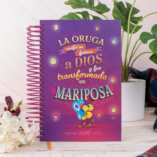 Agenda Pechi espiral Mariposa