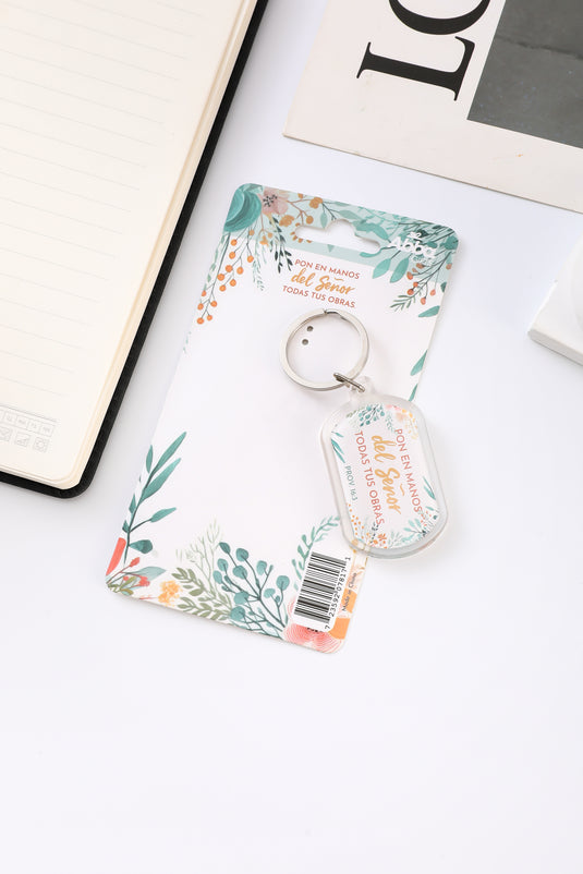 Llavero Acrílico: Pon en manos del Señor