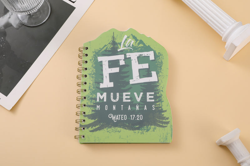 Cargue la imagen en el visor de la galería, Libreta de resortes– La fe mueve montañas
