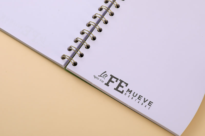 Cargue la imagen en el visor de la galería, Libreta de resortes– La fe mueve montañas
