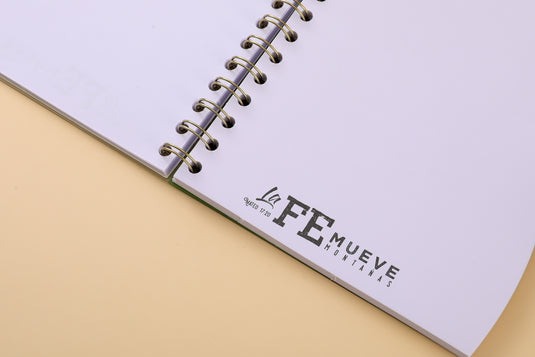Libreta de resortes– La fe mueve montañas