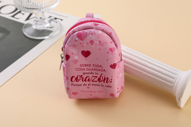 Cargue la imagen en el visor de la galería, Llavero mochila/monedero- Corazón
