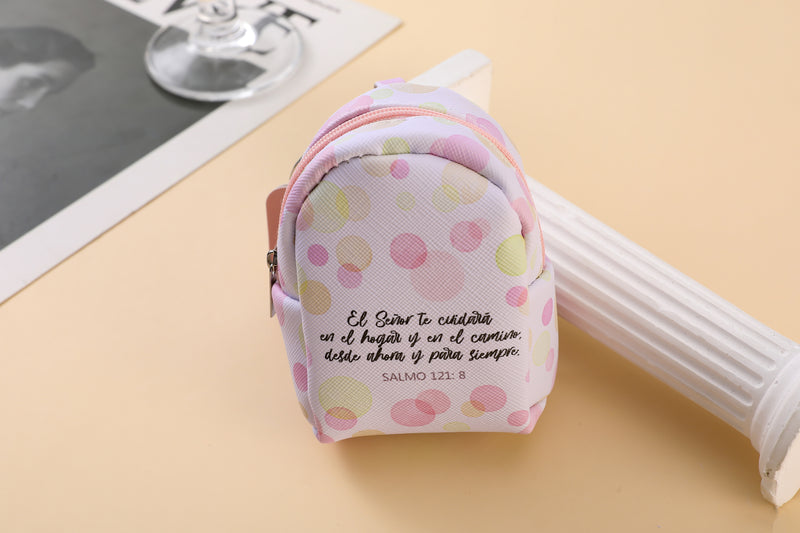 Cargue la imagen en el visor de la galería, Llavero mochila/monedero- El Señor te cuidará
