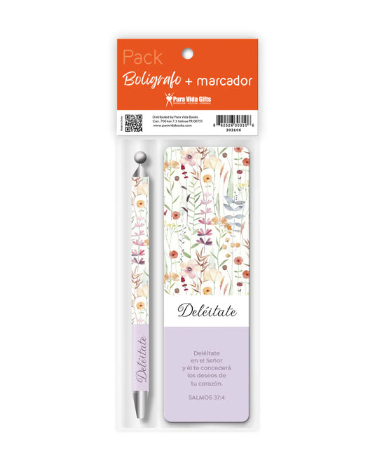 Set de separador y lapicero Deleitate