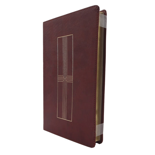 Biblia ultrafina NTV, con Filament, imitación piel café