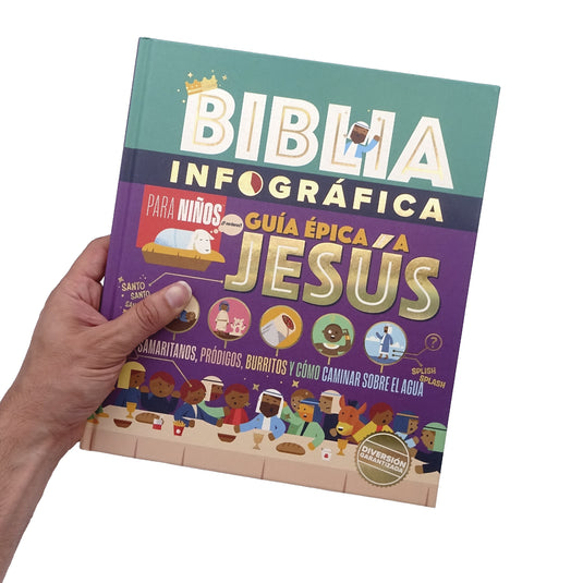 Biblia infográfica para niños- Guía épica a Jesús
