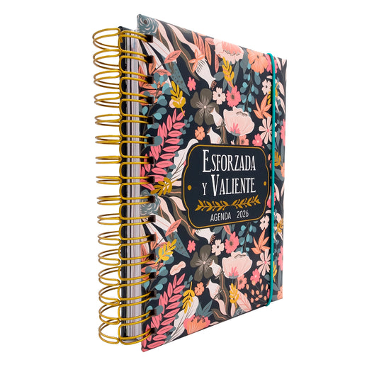 Agenda Esforzada y Valiente Floral 2026