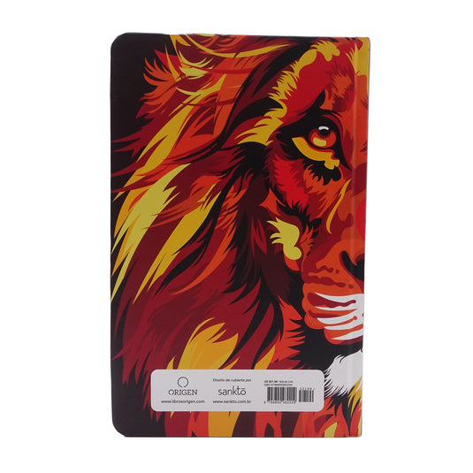 Biblia León de Judá RVR 1960, Letra Grande, Tamaño Manual, Tapa dura marrón