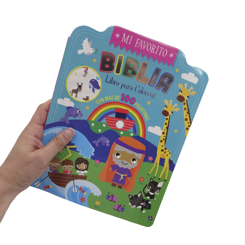 Cargue la imagen en el visor de la galería, Biblia - Libro para colorear con pegatinas
