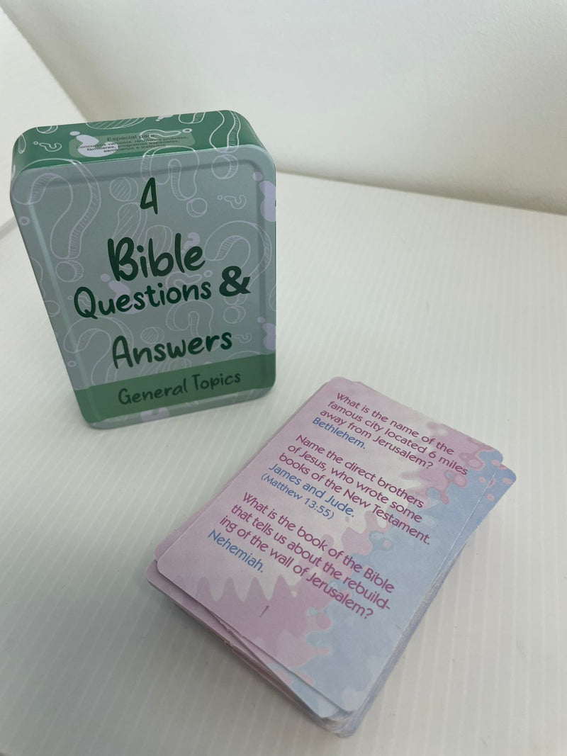 Cargue la imagen en el visor de la galería, Preguntas y respuestas bíblicas- Caja metálica 4: Temas Generales
