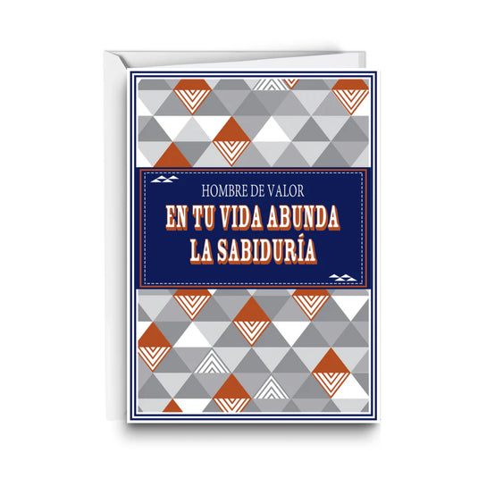 Tarjeta de regalo Hombre De Valor En Tu Vida Abunda La Sabiduría