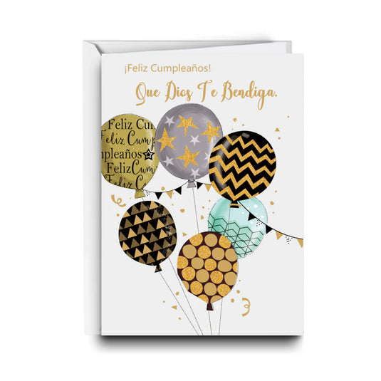 Tarjeta de regalo ¡Feliz Cumpleaños! Que Dios Te Bendiga