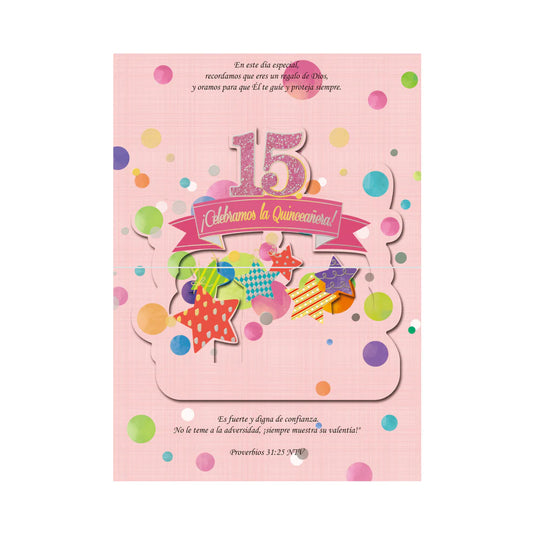 Tarjeta de regalo 15 ¡Celebramos La Quinceañera!