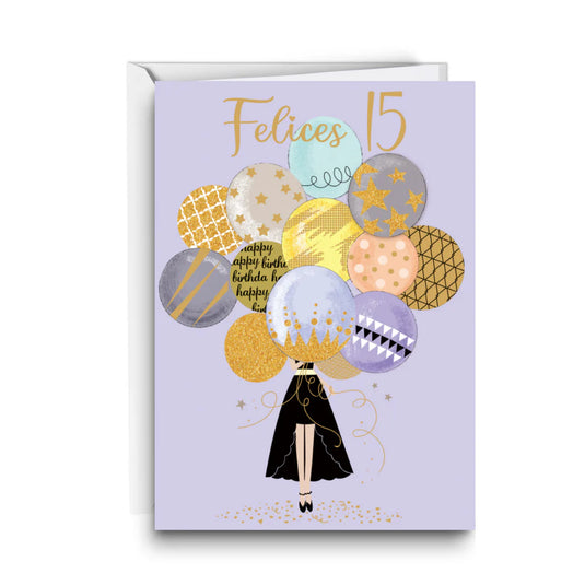 Tarjeta de regalo Felices 15