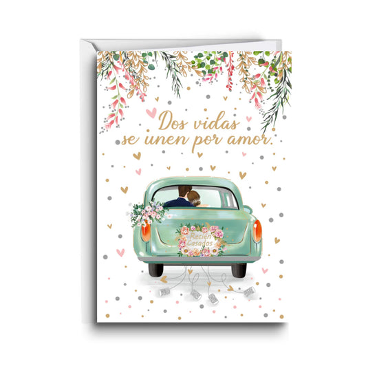 Tarjeta de regalo Dos Vidas Se Unen Por Amor