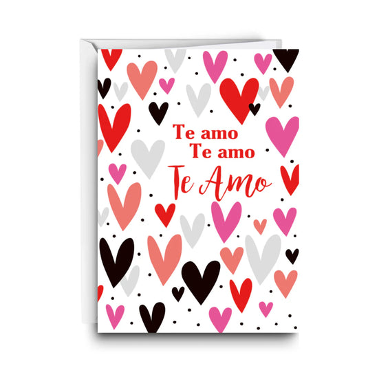Tarjeta de regalo Te Amo Te Amo Te Amo