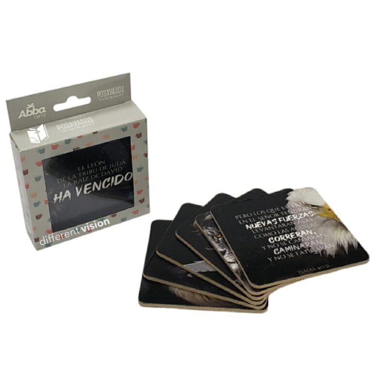 Cargue la imagen en el visor de la galería, Pack de 6 posavasos animales con versículos bíblicos
