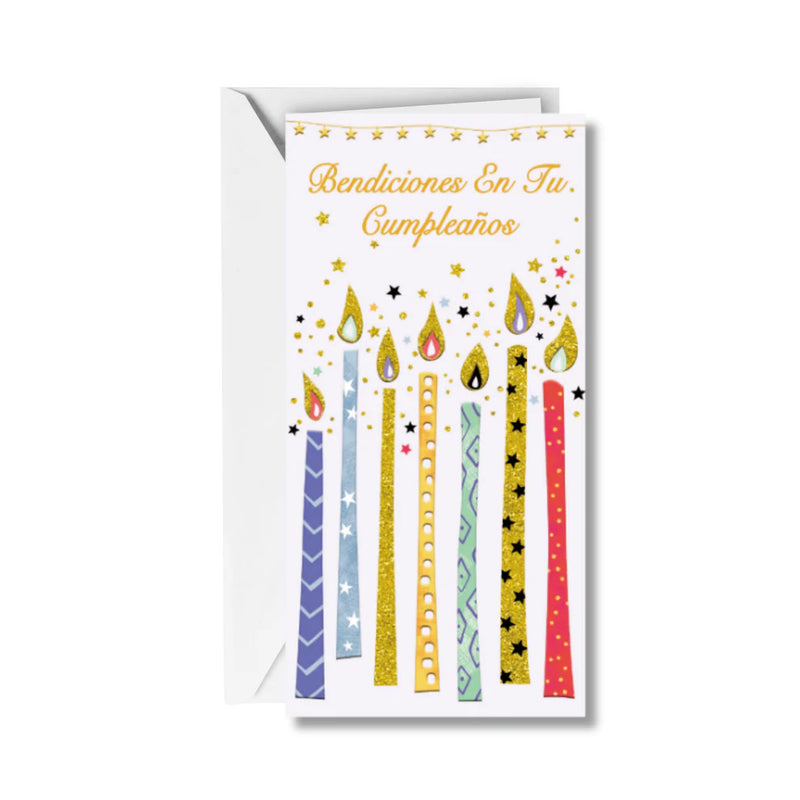 Cargue la imagen en el visor de la galería, Tarjeta de regalo con sobre interior Bendiciones En Tu Cumpleaños

