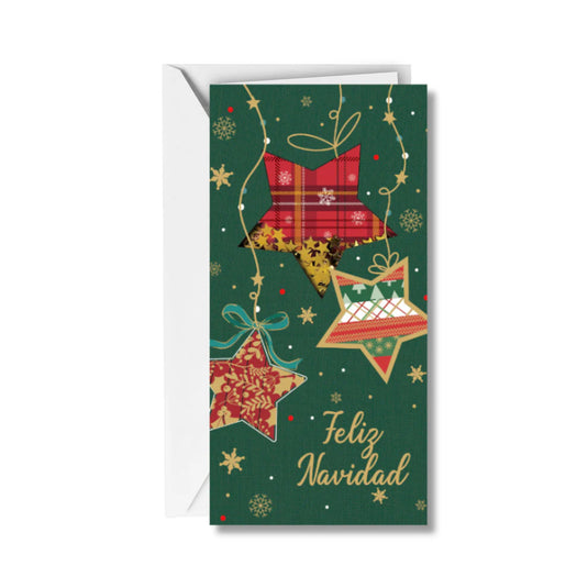 Tarjeta de regalo con sobre interior ¡Feliz Navidad!