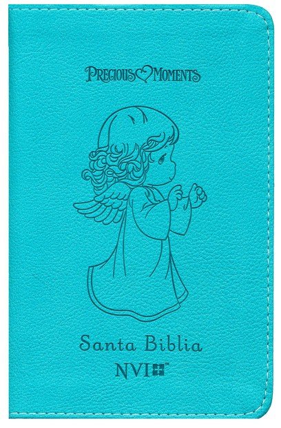 Cargue la imagen en el visor de la galería, Santa Biblia Precious Moments NVI Angelitos, Ultrafina, Compacta Aqua
