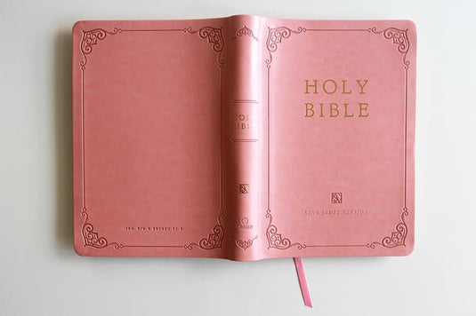 KJV Holy Bible, Giant Print,  Index, Pink Premium Imitation Leather (Biblia en inglés)
