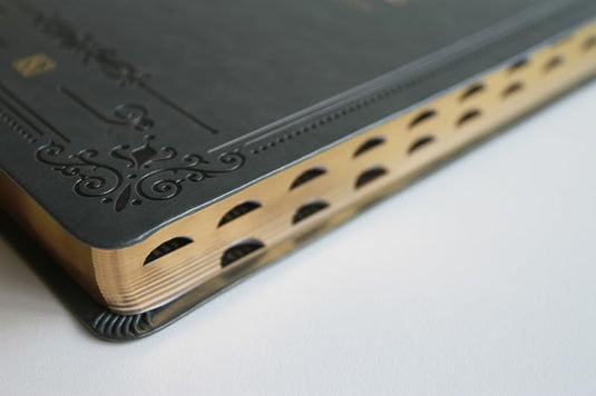 KJV Holy Bible, Giant Print,  Index, Gray Premium Imitation Leather (Biblia en inglés)