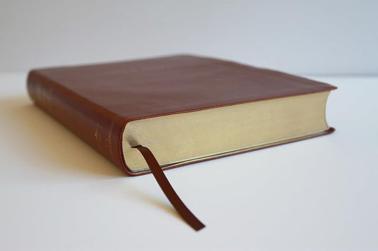 Biblia ultrafina RVR 1960, Letra Súper Gigante, símil piel café