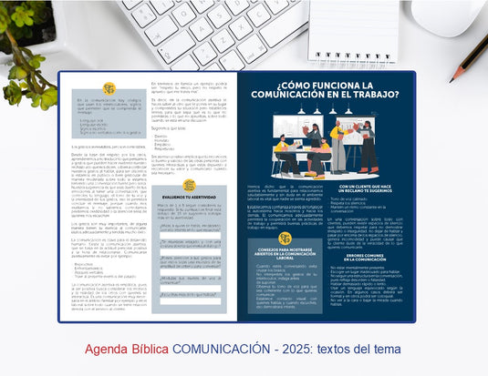 Agenda Bíblica grande 2025 (roja)
