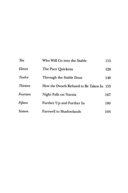 The Chronicles of Narnia Book 7: The Last Battle, Softcover