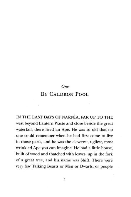 The Chronicles of Narnia Book 7: The Last Battle, Softcover
