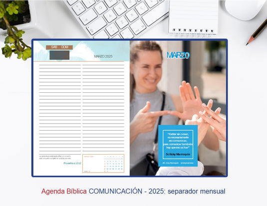 Agenda Bíblica grande 2025 (café)