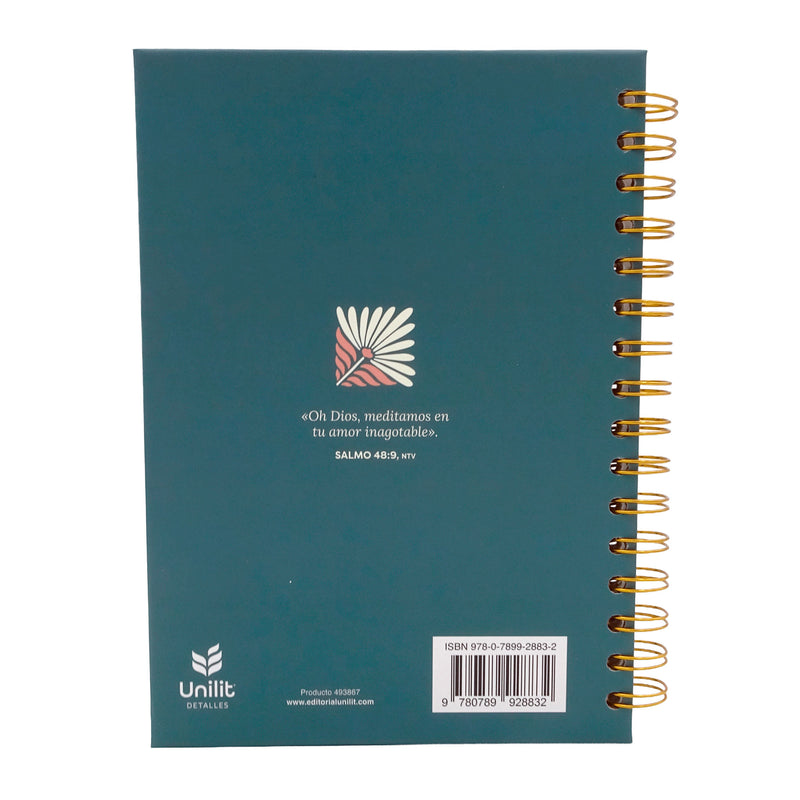 Cargue la imagen en el visor de la galería, Libreta tapa dura verde Flor
