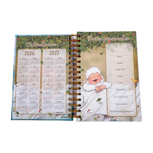 Agenda Ovejitas 2026 color rosado