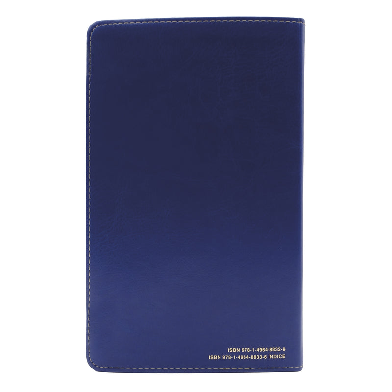 Cargue la imagen en el visor de la galería, Biblia manual NTV, con Filament, Letra Grande, SentiPiel azul oscuro flores
