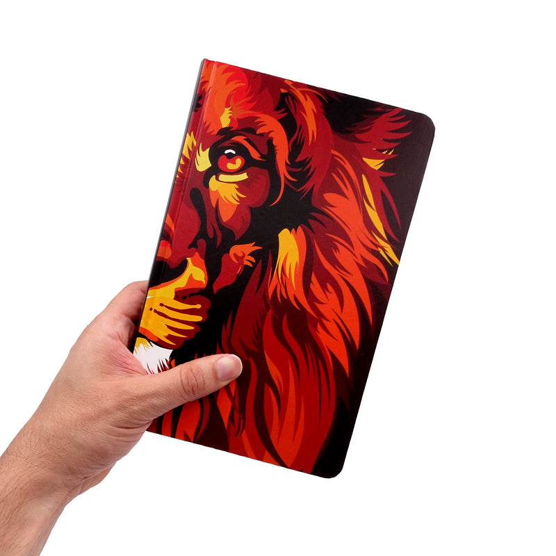 Cargue la imagen en el visor de la galería, Biblia León de Judá RVR 1960, Letra Grande, Tamaño Manual, Tapa dura marrón
