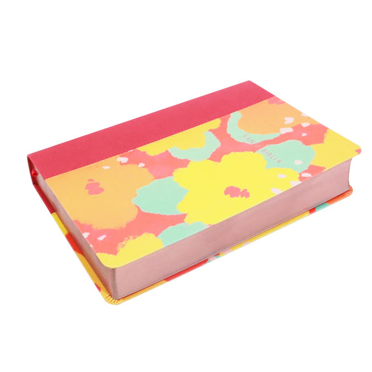 Biblia NVI, Letra Gigante, símil piel Floral