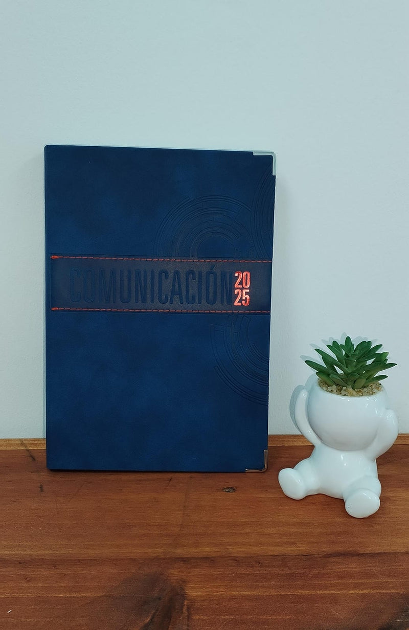 Cargue la imagen en el visor de la galería, Agenda Bíblica grande 2025 (azul oscuro)
